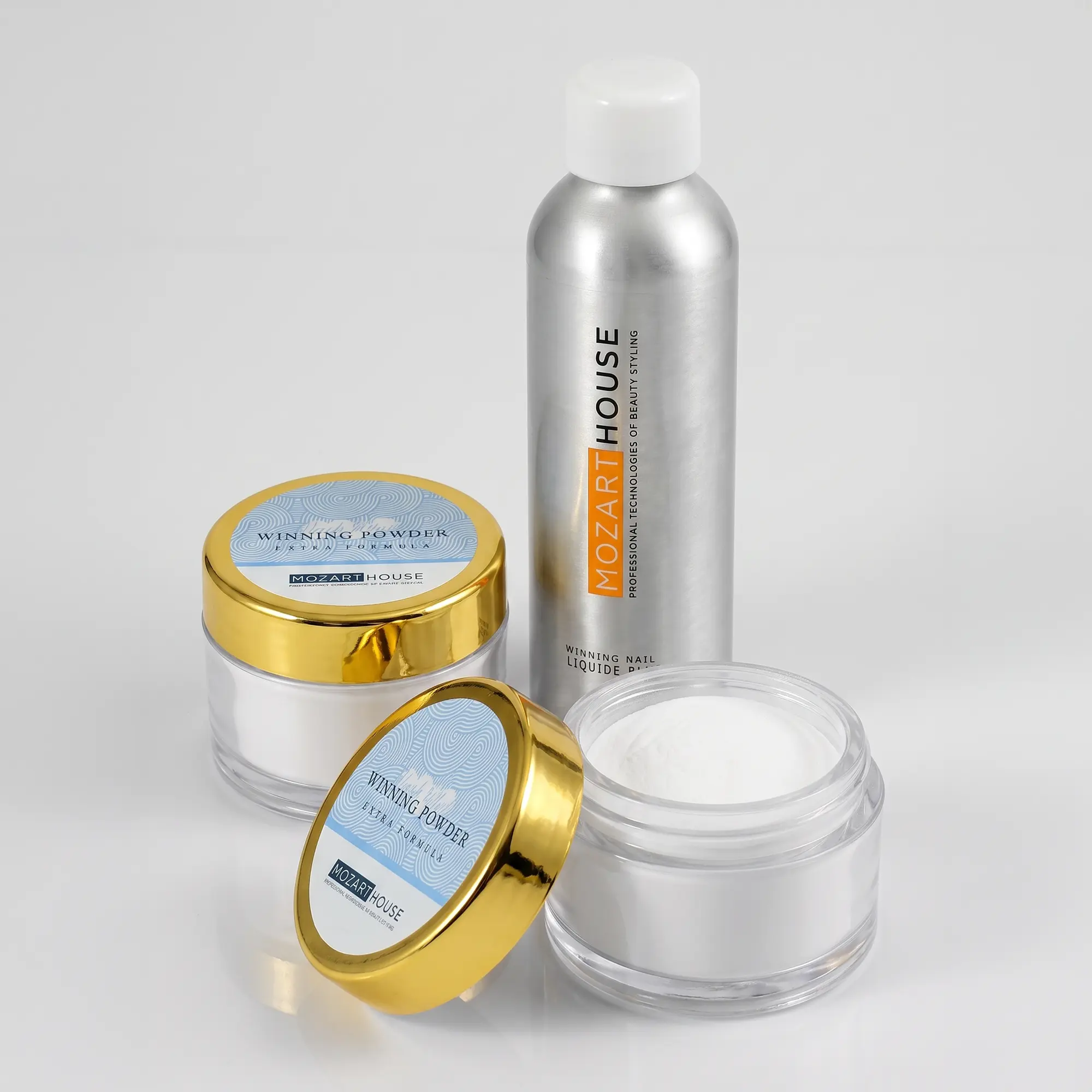 Акриловая пудра быстрого моделирования белая Winning Powder FLASH WHITE, 32, 60 гр
