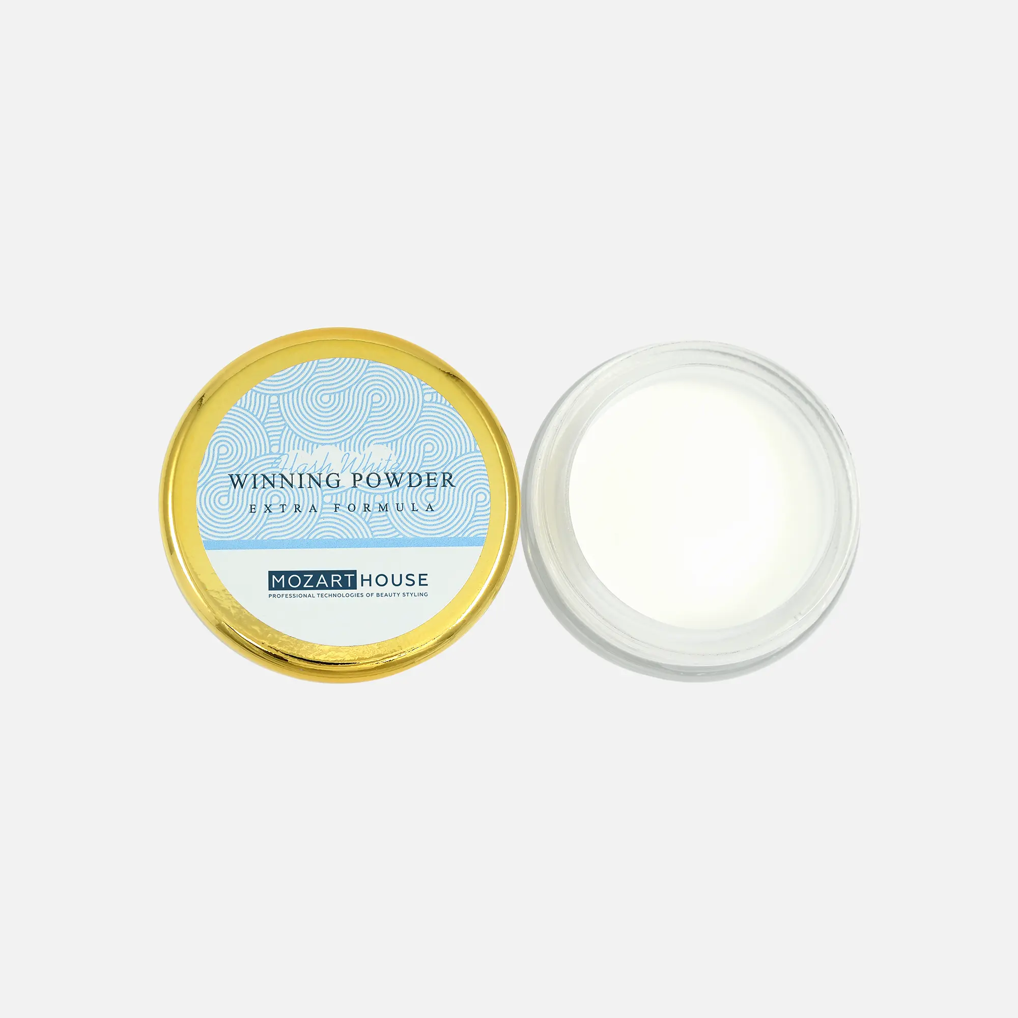 Акриловая пудра быстрого моделирования белая Winning Powder FLASH WHITE, 32 гр