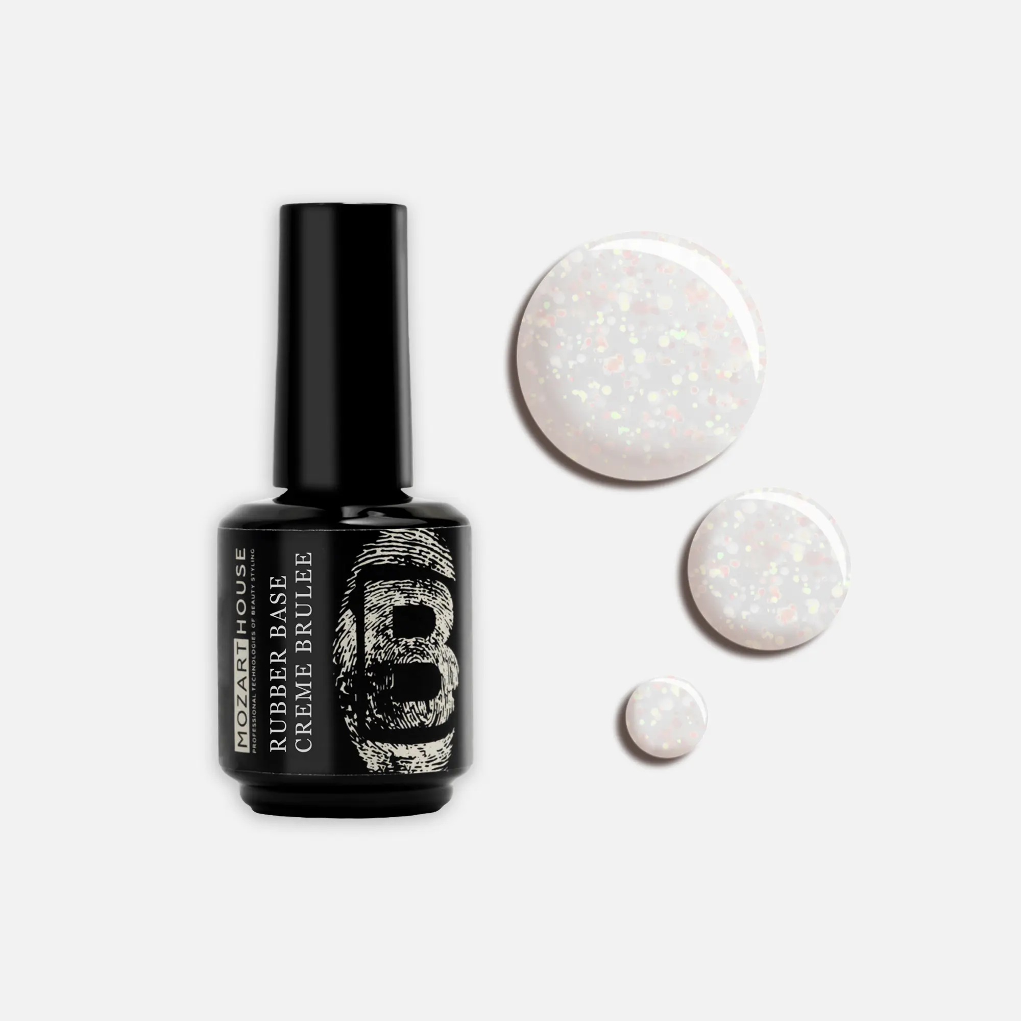 Базовое покрытие GEL POLISH RUBBER BASE CREME BRULEE, 15/30 мл