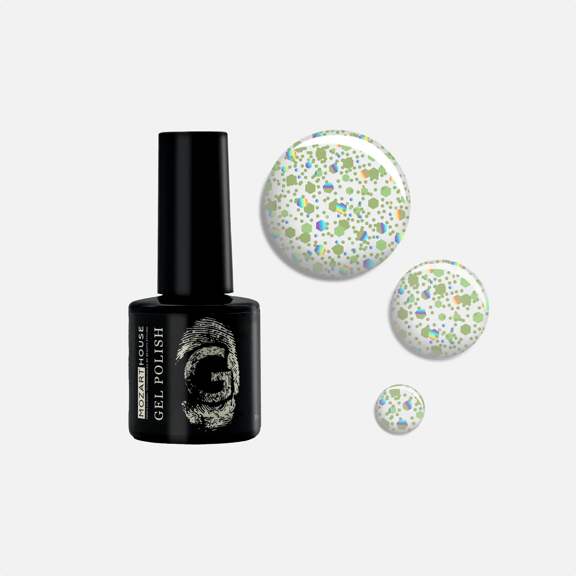 Гель-лак GEL POLISH Crystal 7, 10 мл