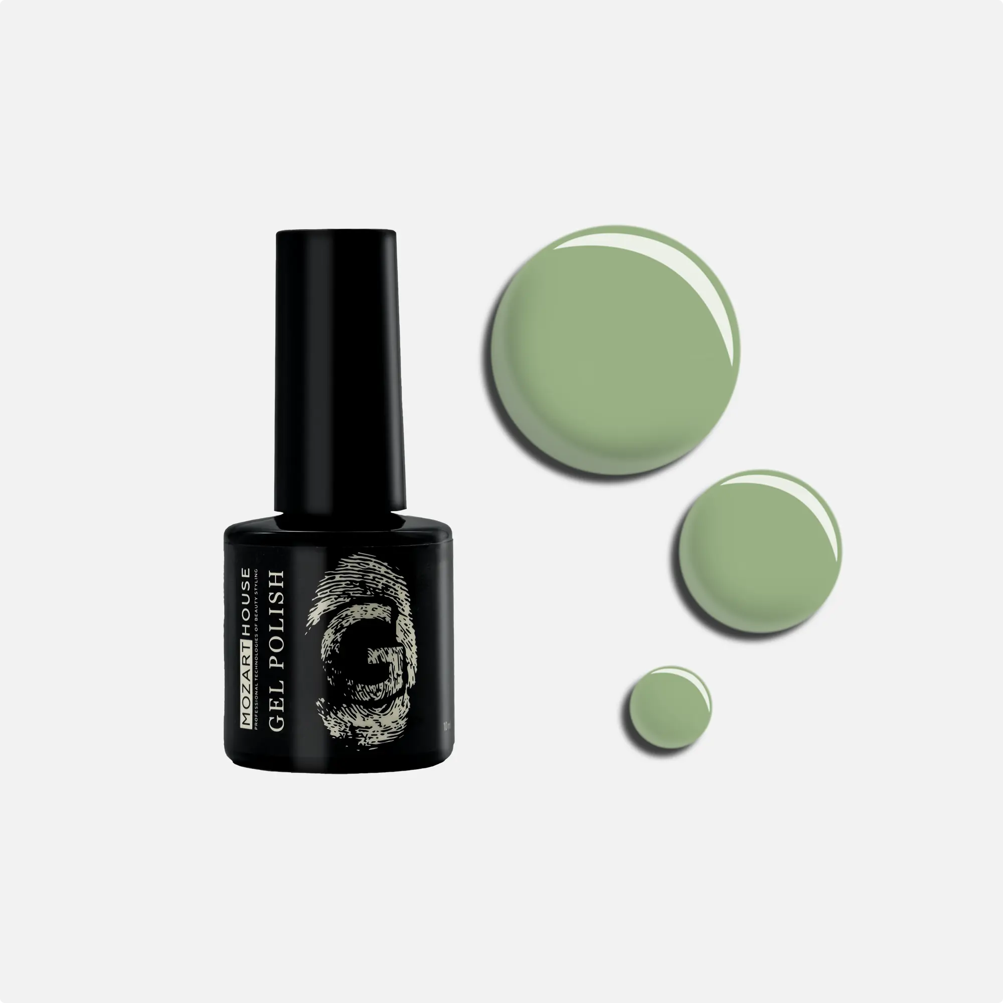 Гель-лак GEL POLISH Green olive, 10 мл