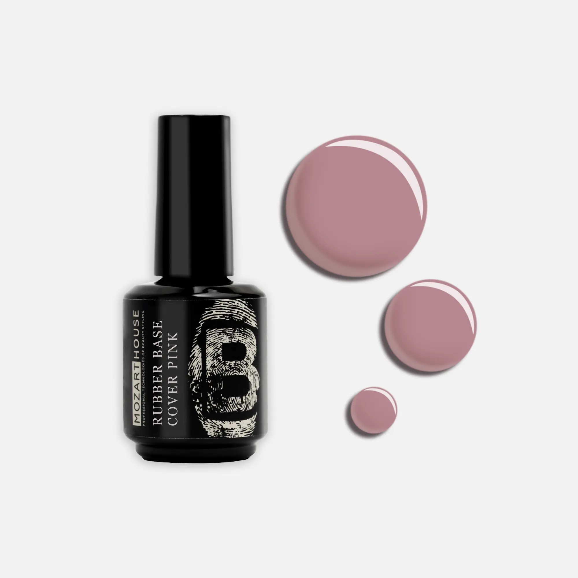 Базовое покрытие GEL POLISH RUBBER BASE COVER PINK, 15/30 мл