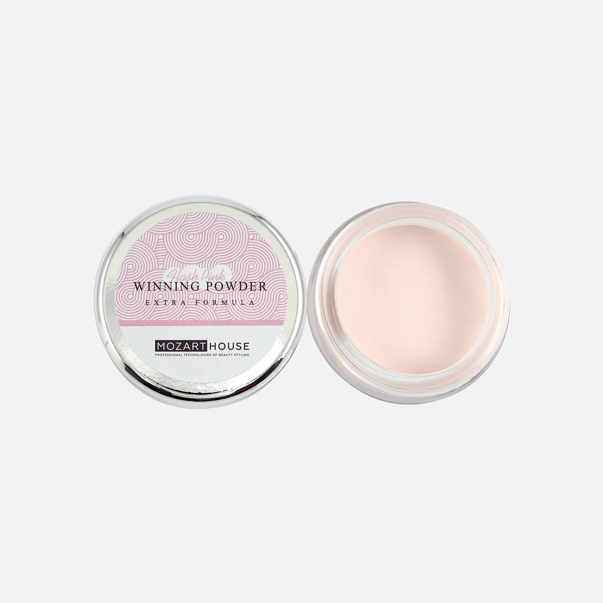 Акриловая пудра быстрого моделирования розовая Winning Powder FLASH PINK, 32 гр