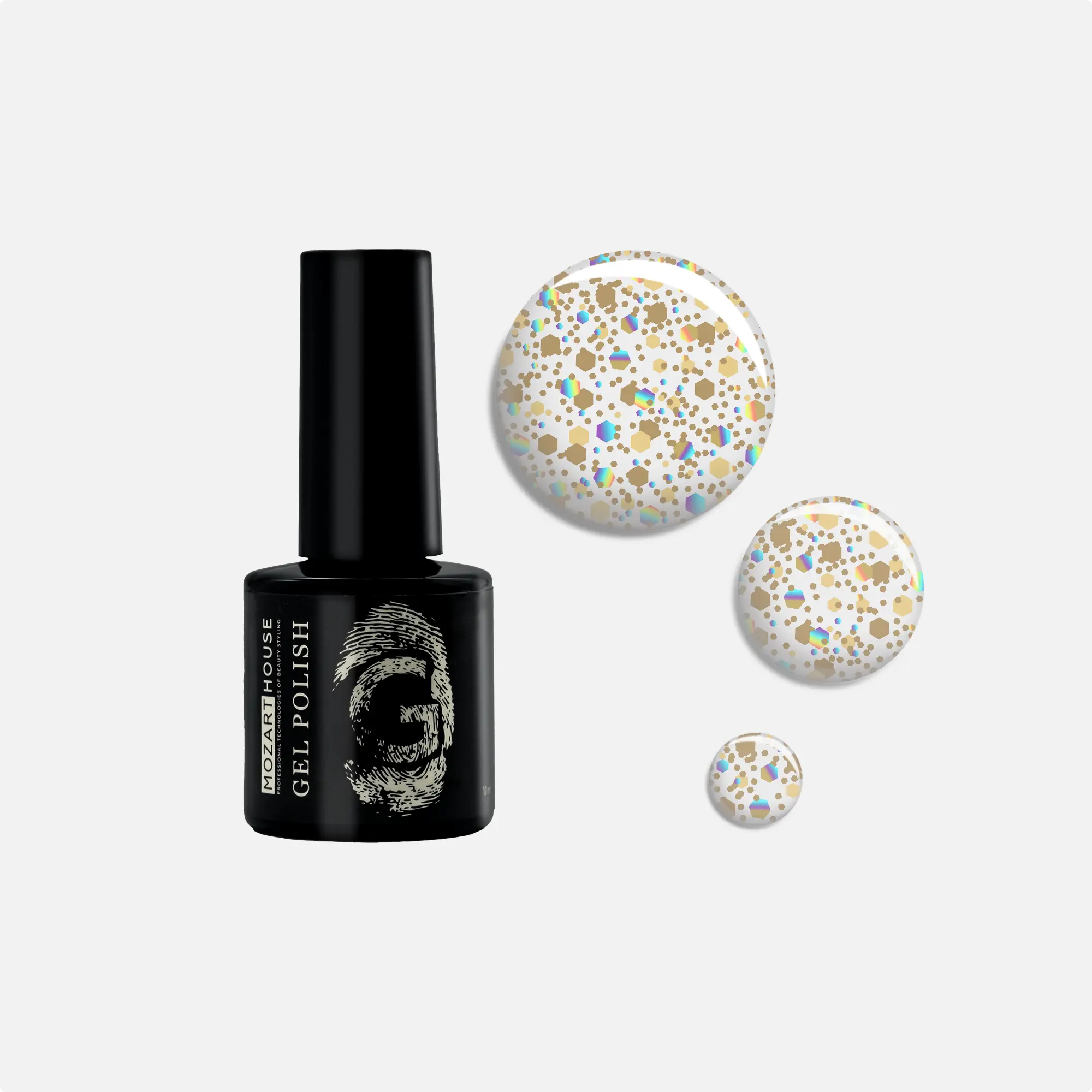 Гель-лак GEL POLISH Crystal 2, 10 мл
