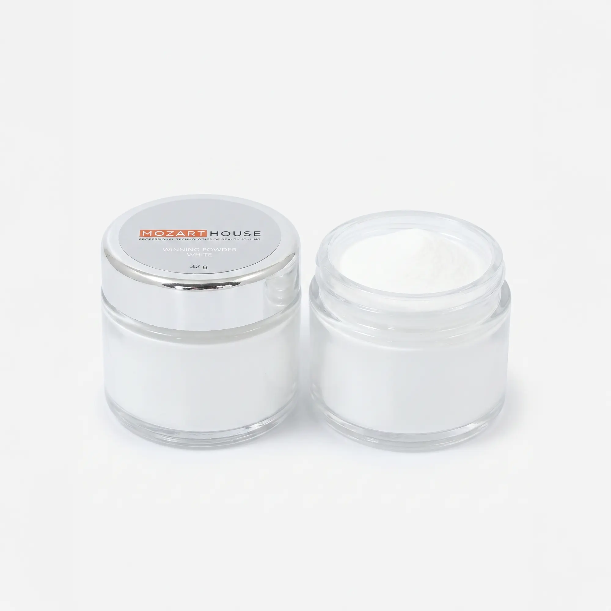 Акриловая пудра белая Winning Powder White, 32, 45,80 гр