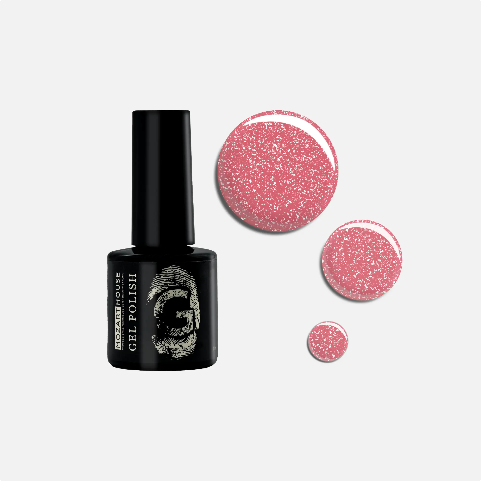 Гель-лак GEL POLISH Sparkling PINK, 10мл