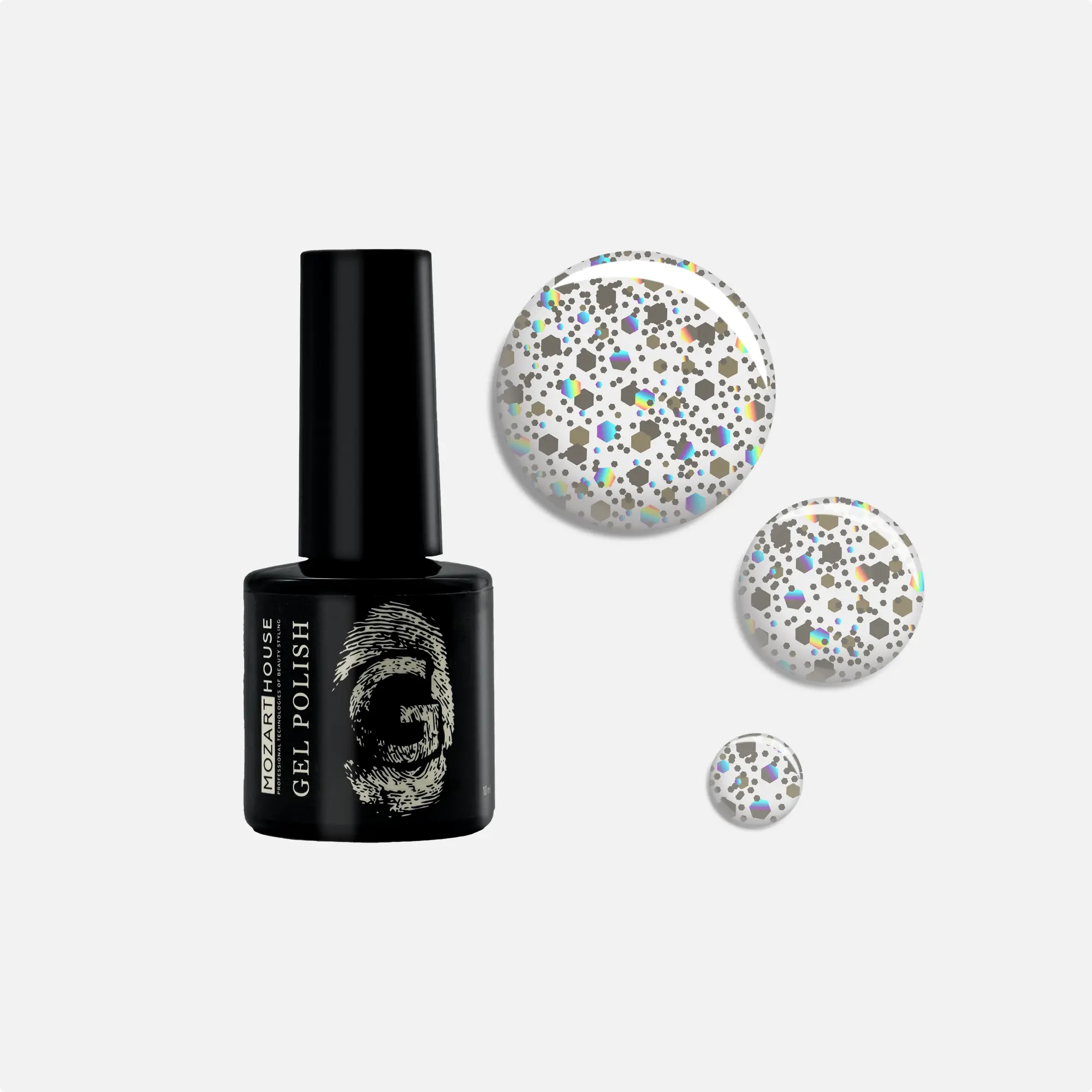 Гель-лак GEL POLISH Crystal 3, 10 мл