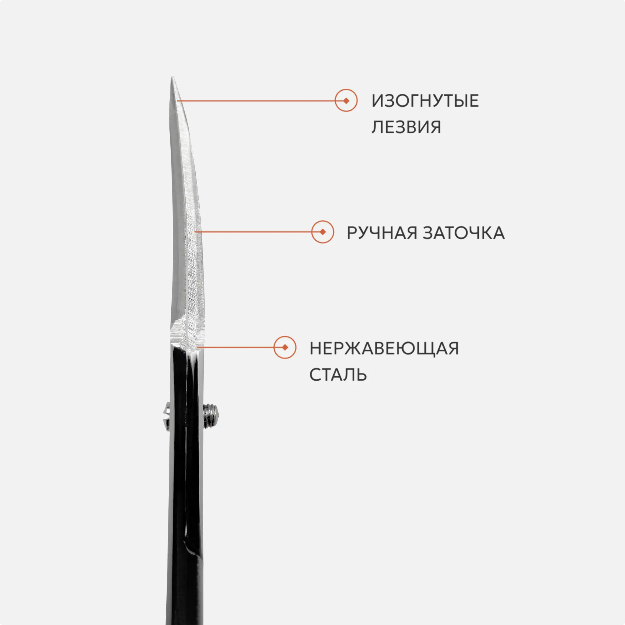 Ножницы маникюрные для кутикулы 21-22мм