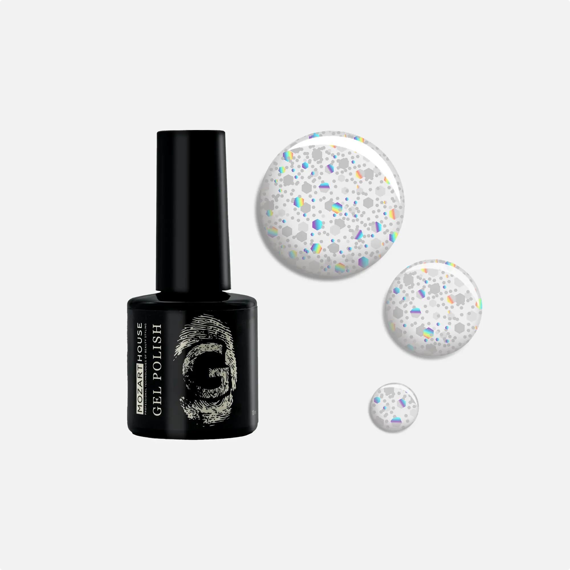 Гель-лак GEL POLISH Crystal 1, 10 мл