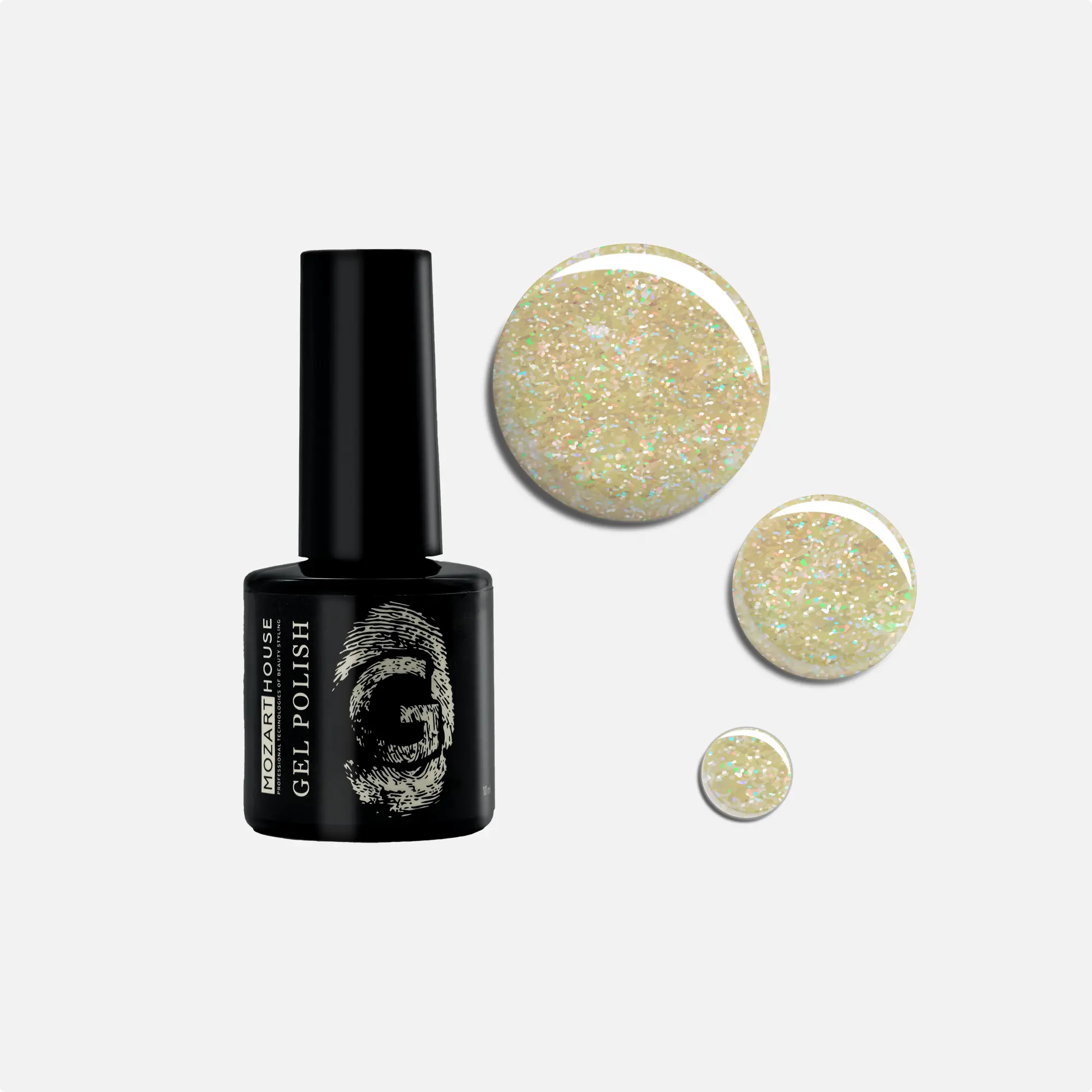 Гель-лак GEL POLISH Sparkling GOLD, 10мл
